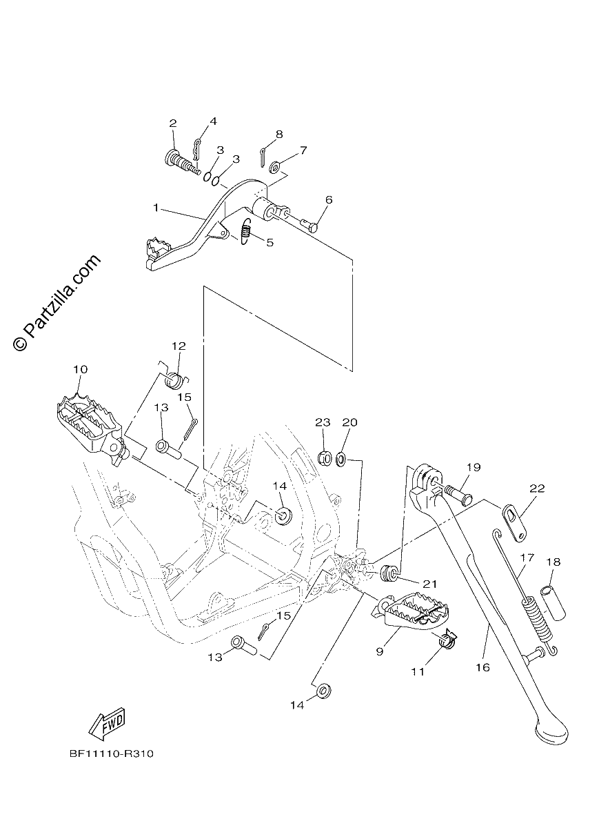 Diagrama de STAND FOOTREST