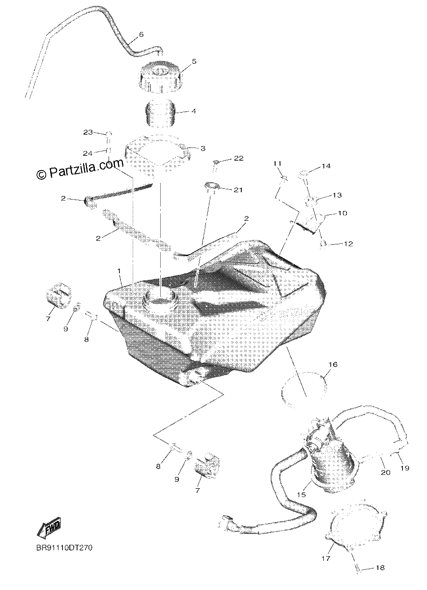 Diagrama de FUEL TANK