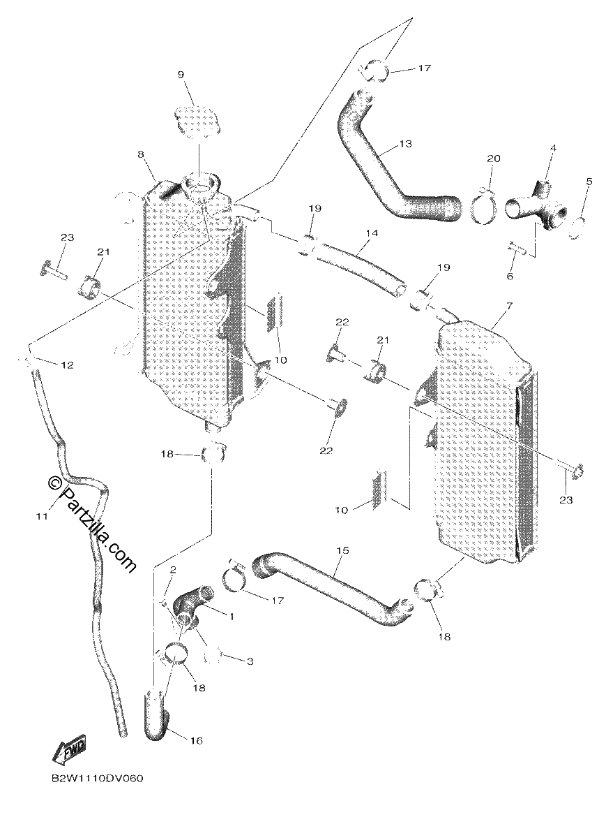 Diagrama de RADIATOR HOSE
