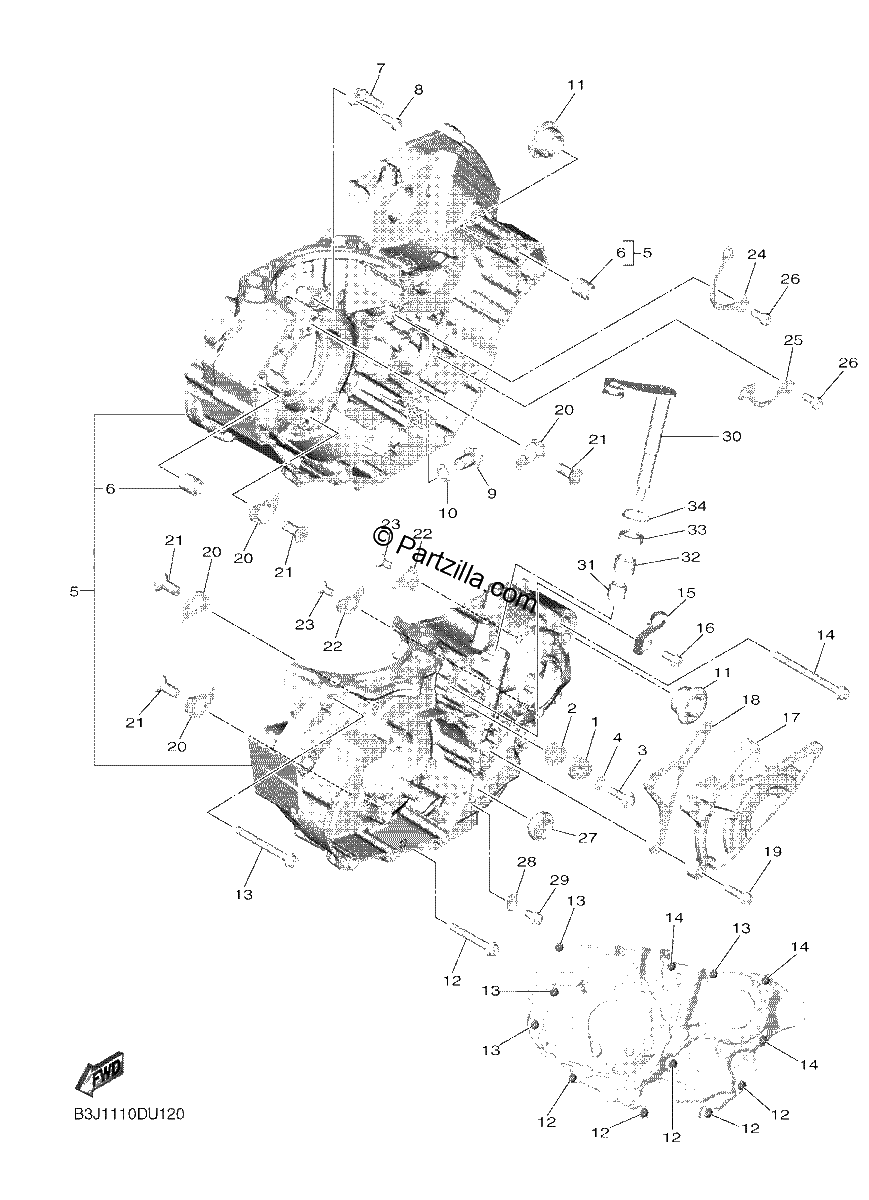 Diagrama de CRANKCASE