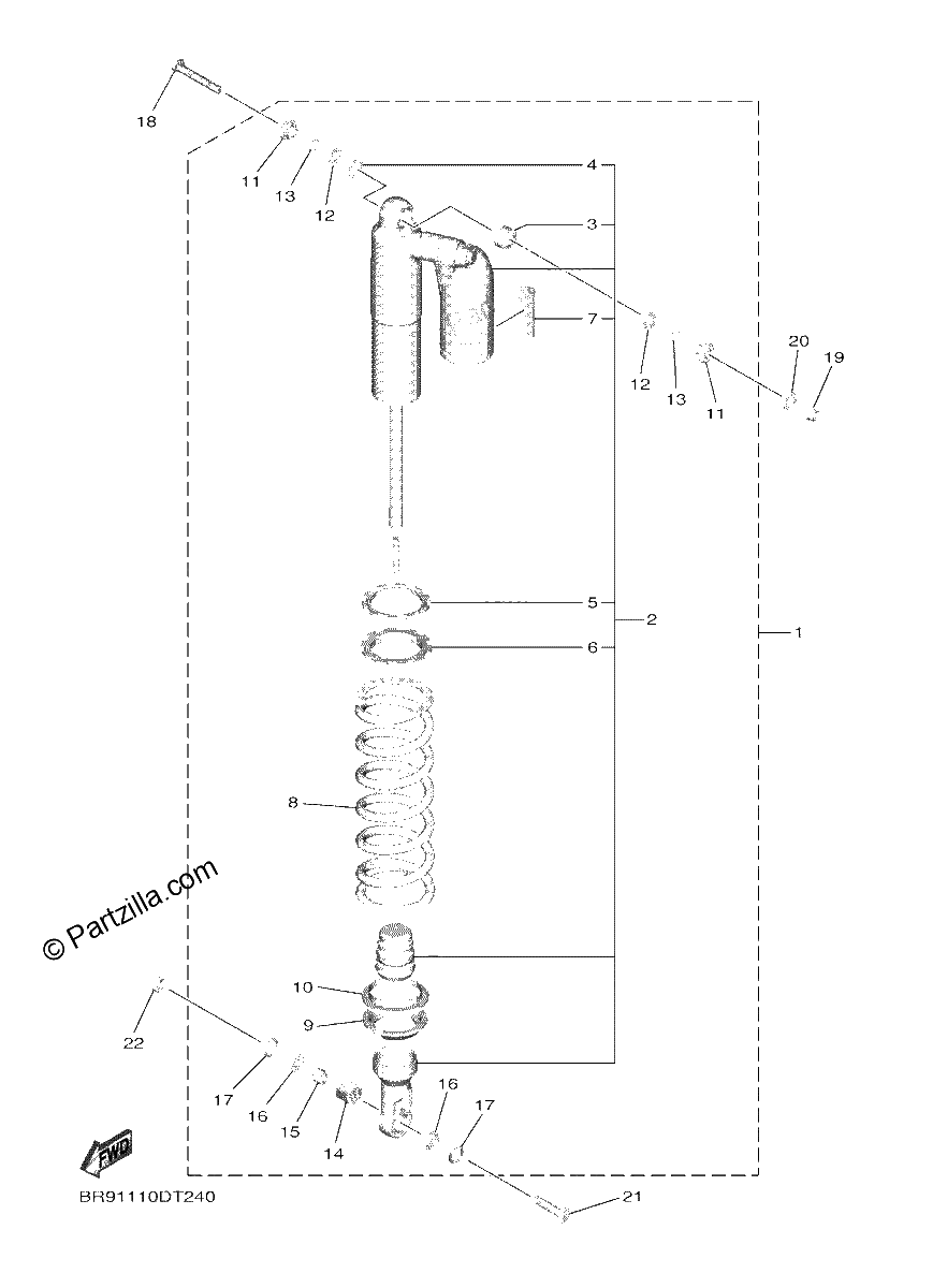 Diagrama de REAR SUSPENSION