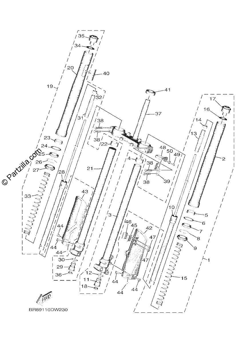 Diagrama de FRONT FORK