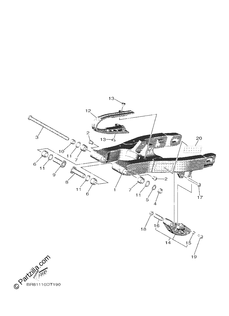 Diagrama de REAR ARM