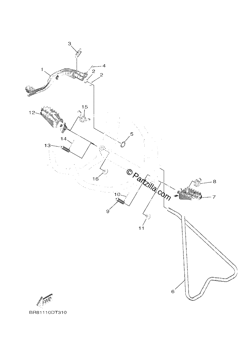 Diagrama de STAND FOOTREST