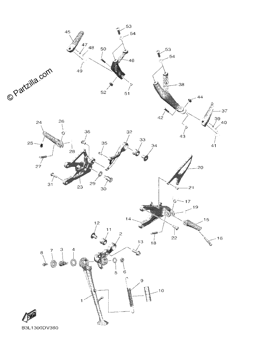 Diagrama de STAND FOOTREST