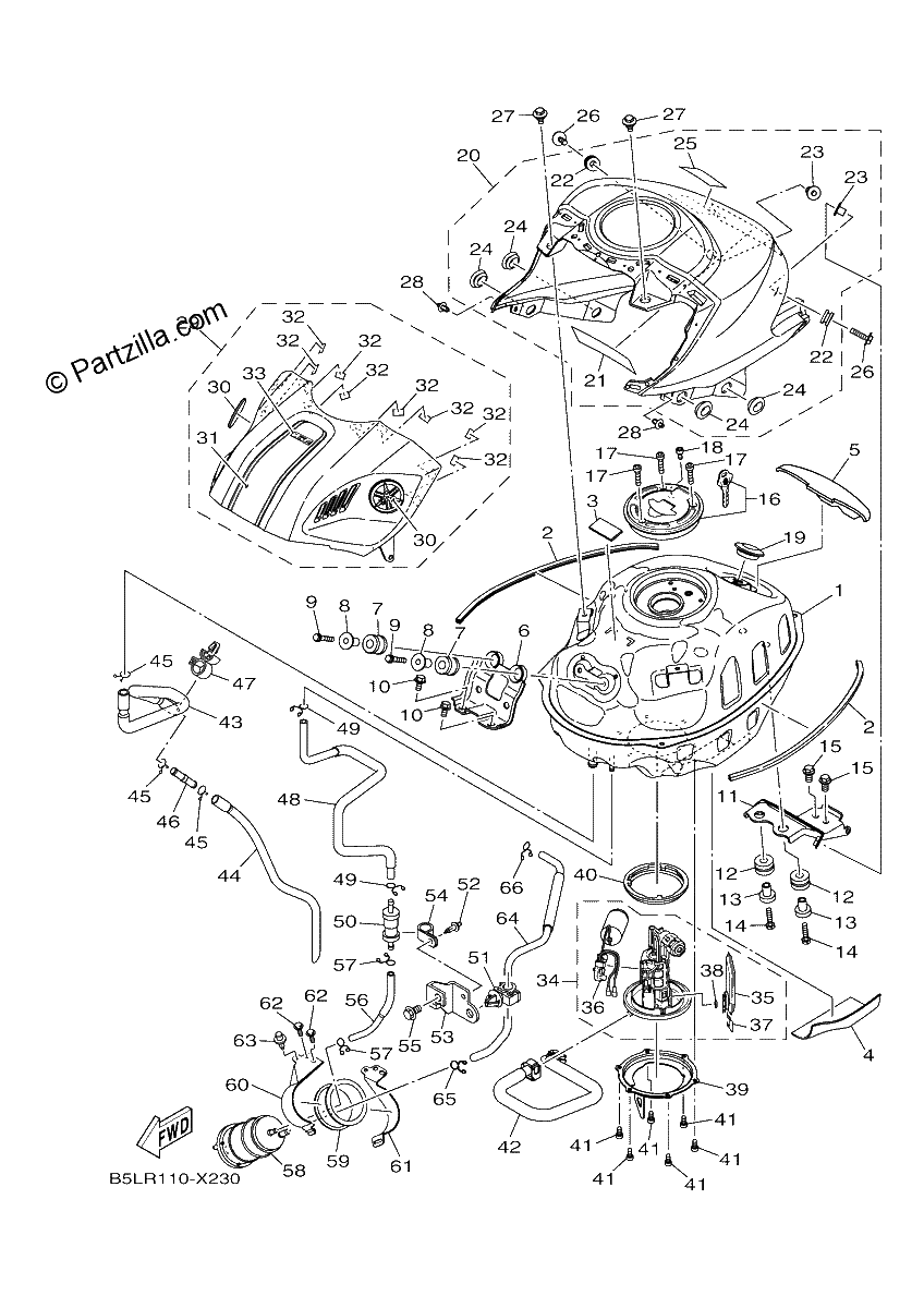 Diagrama de FUEL TANK