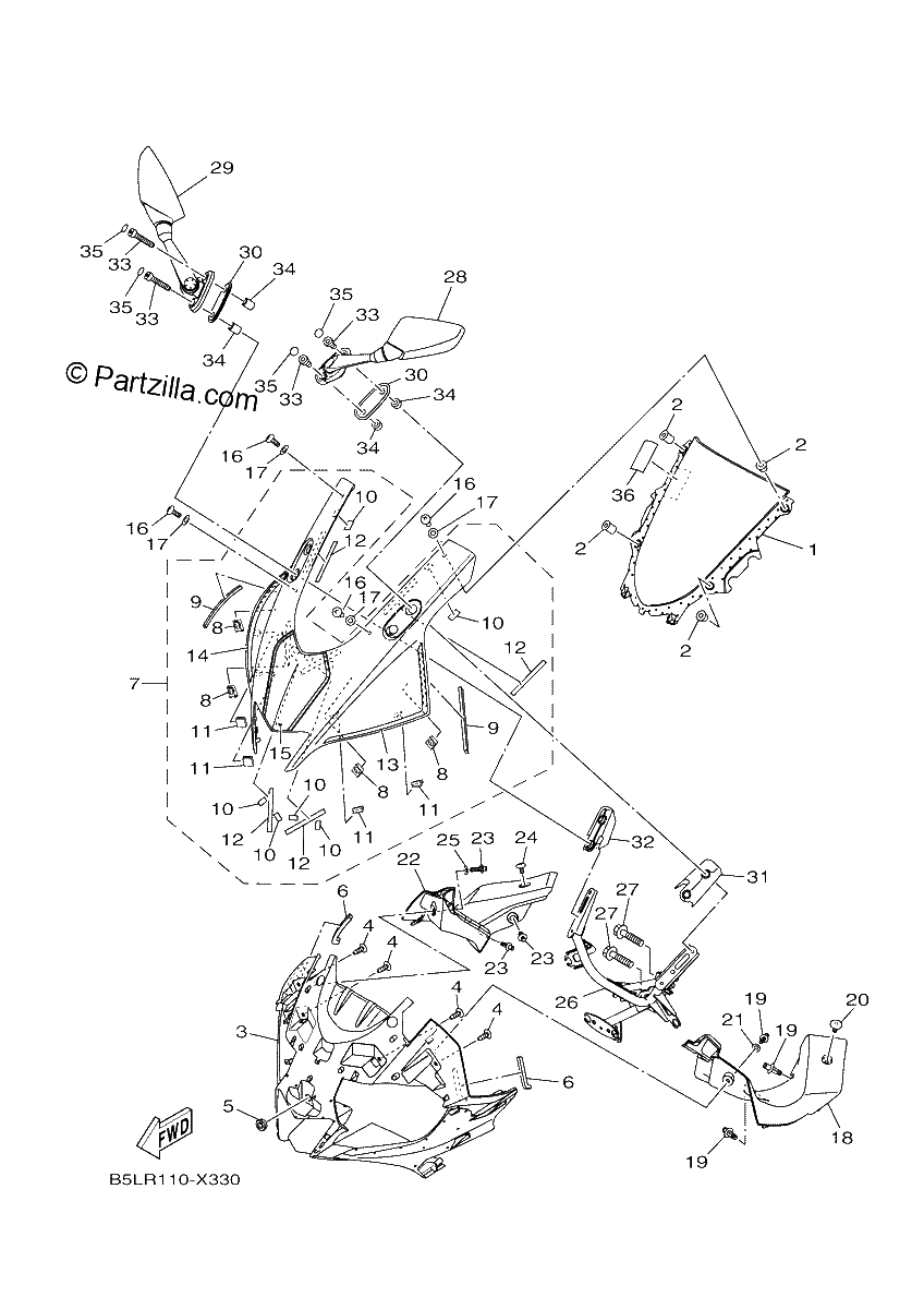 Diagrama de WINDSHIELD