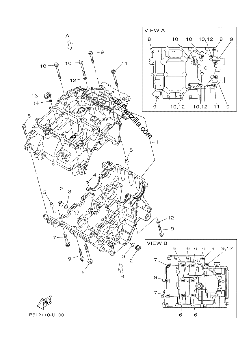 Diagrama de CRANKCASE
