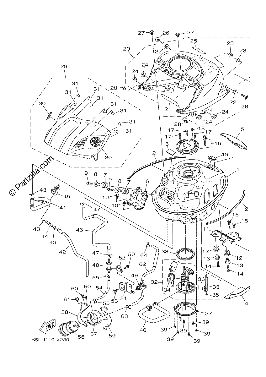 Diagrama de FUEL TANK