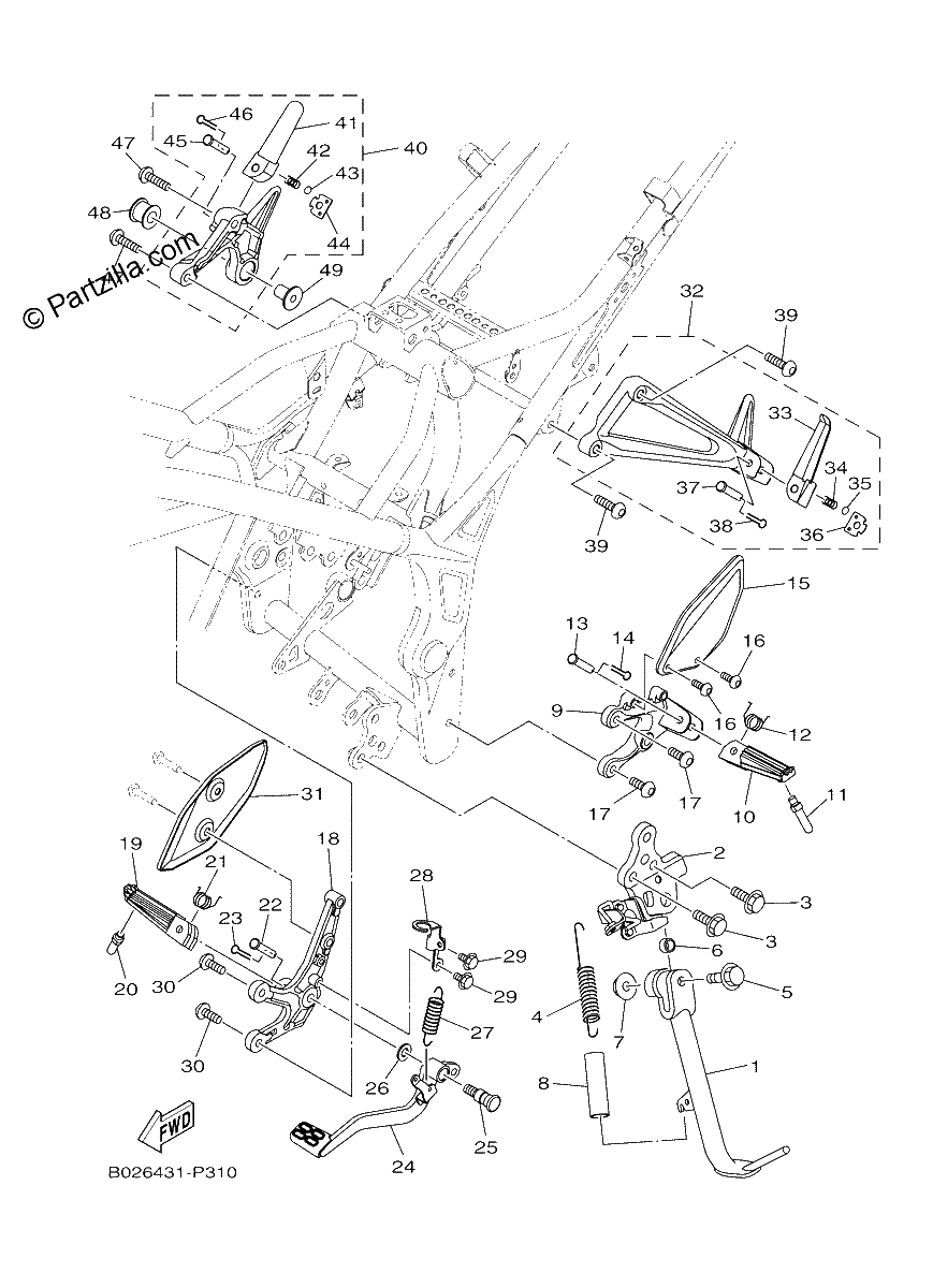 Diagrama de STAND FOOTREST