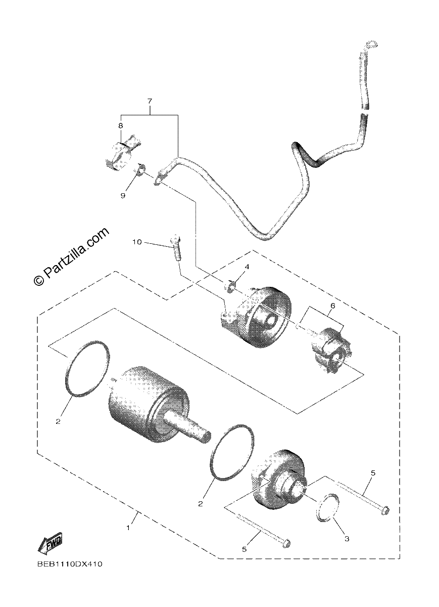 Diagrama de STARTING MOTOR