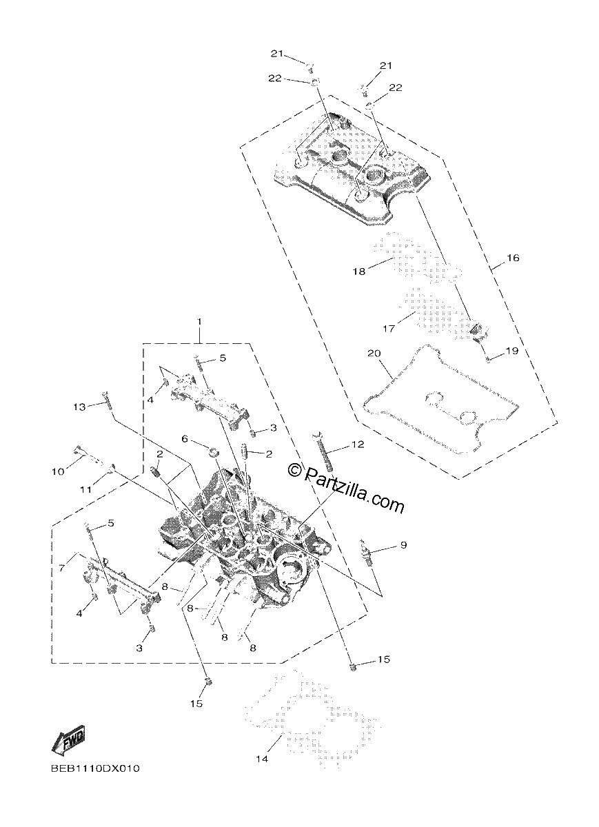 Diagrama de CYLINDER HEAD