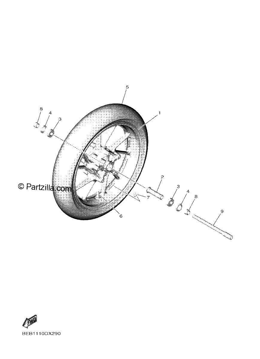 Diagrama de FRONT WHEEL
