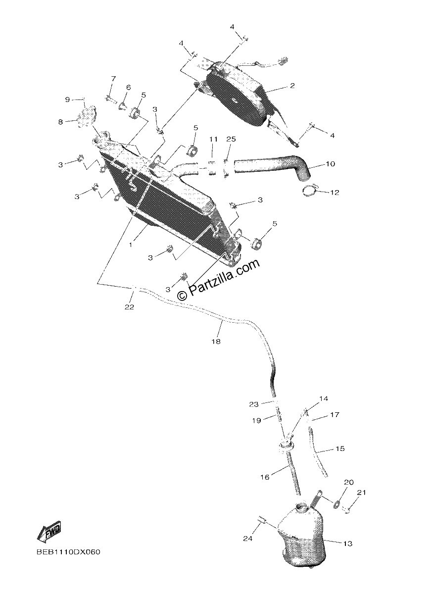 Diagrama de RADIATOR HOSE