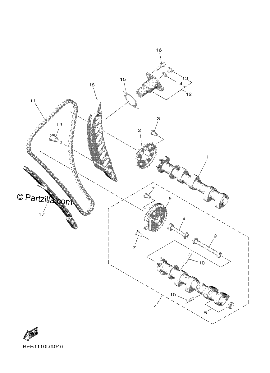 Diagrama de CAMSHAFT CHAIN