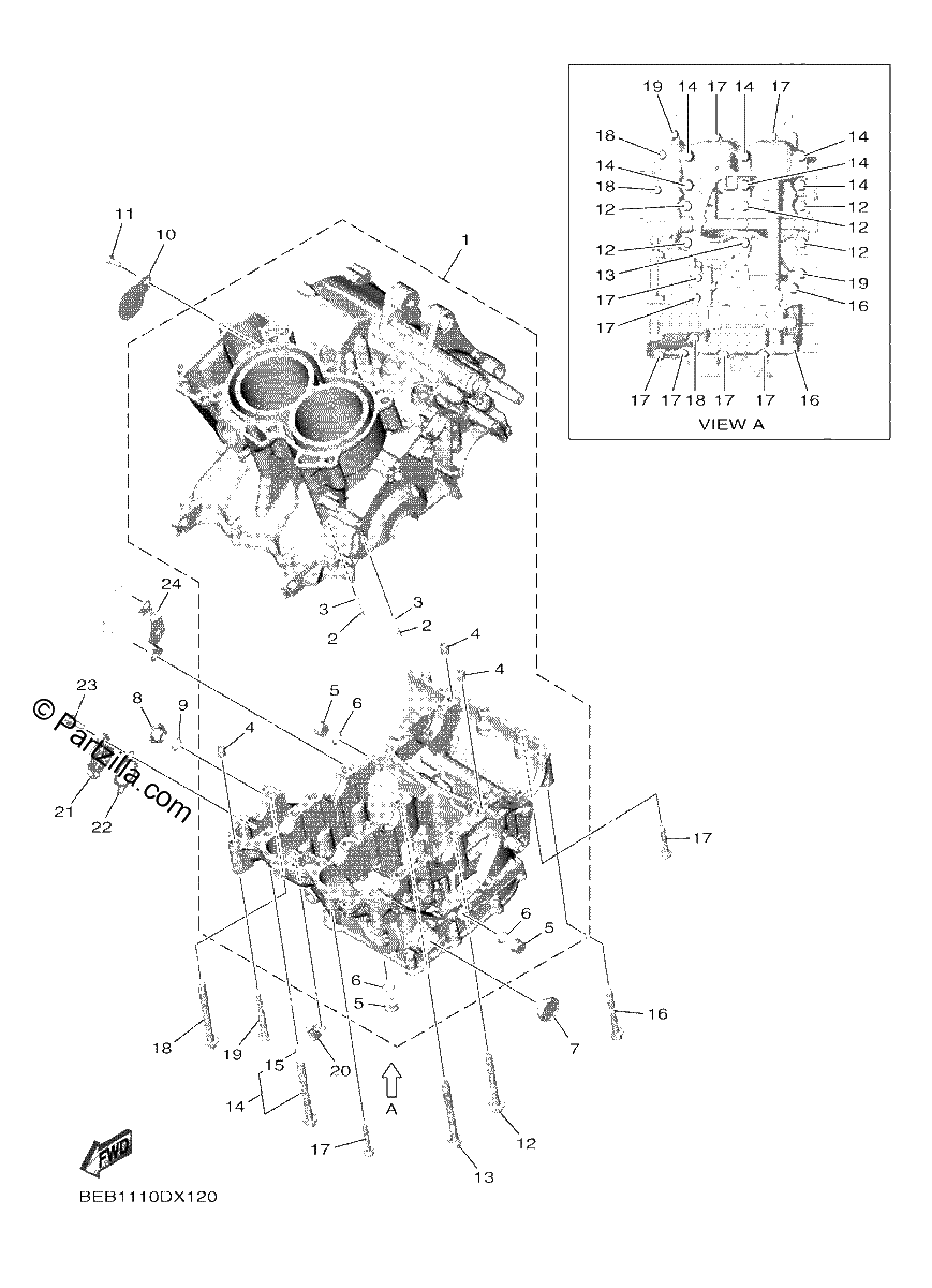 Diagrama de CRANKCASE