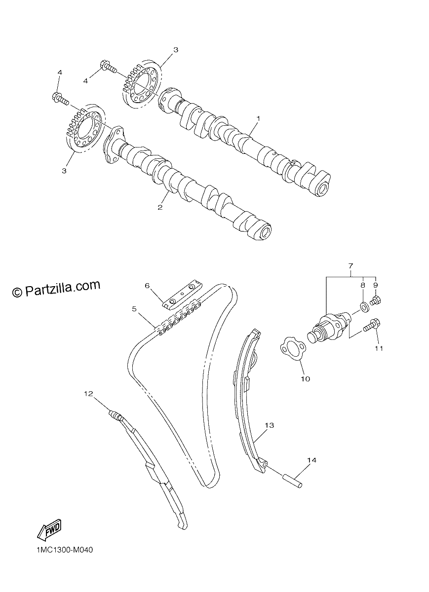 Diagrama de CAMSHAFT CHAIN