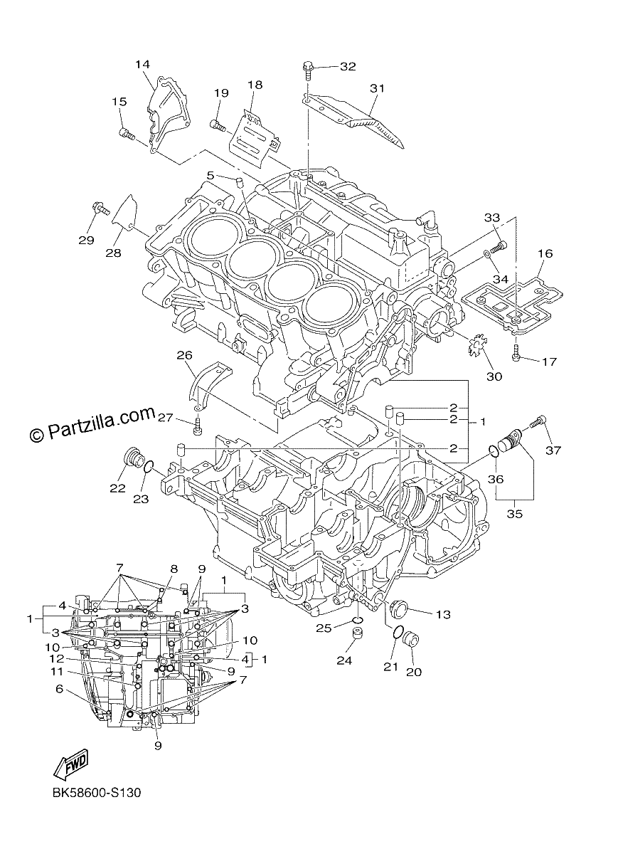 Diagrama de CRANKCASE