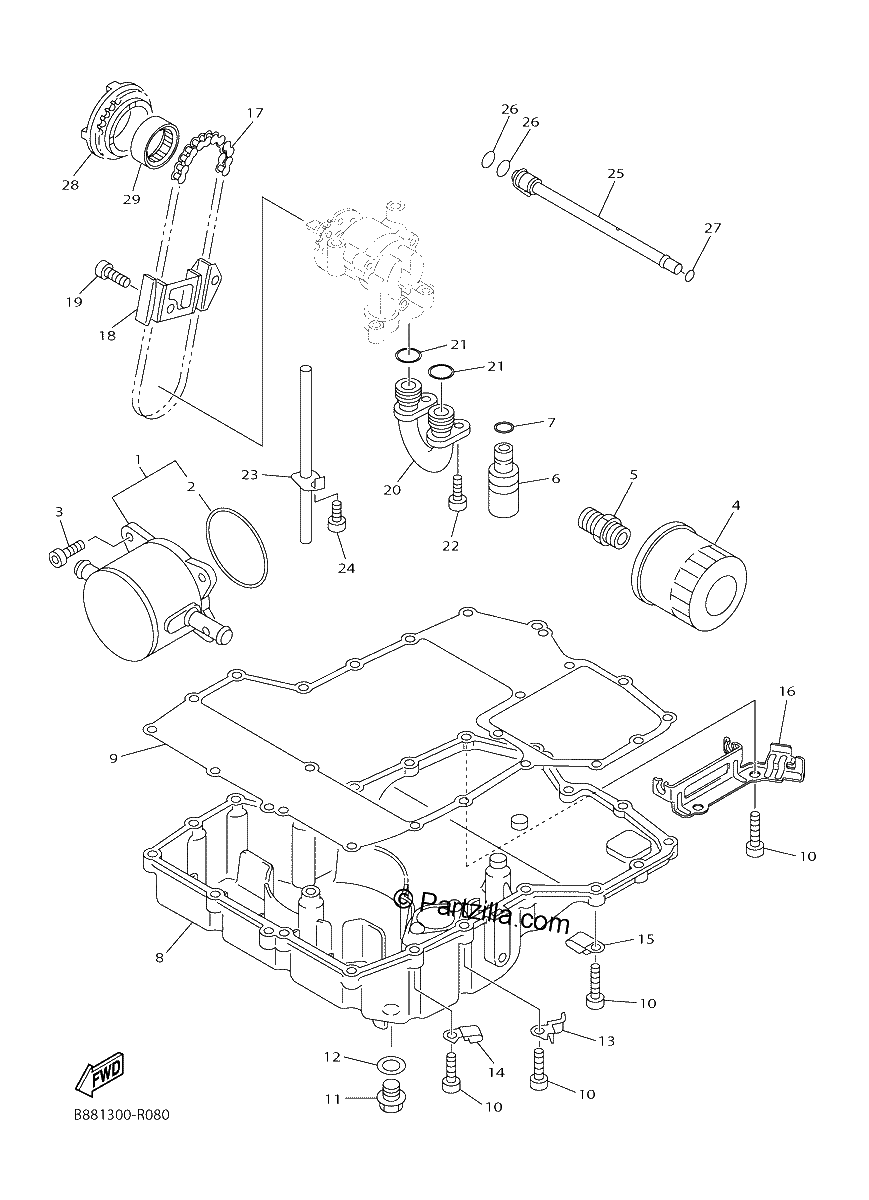 Diagrama de OIL COOLER