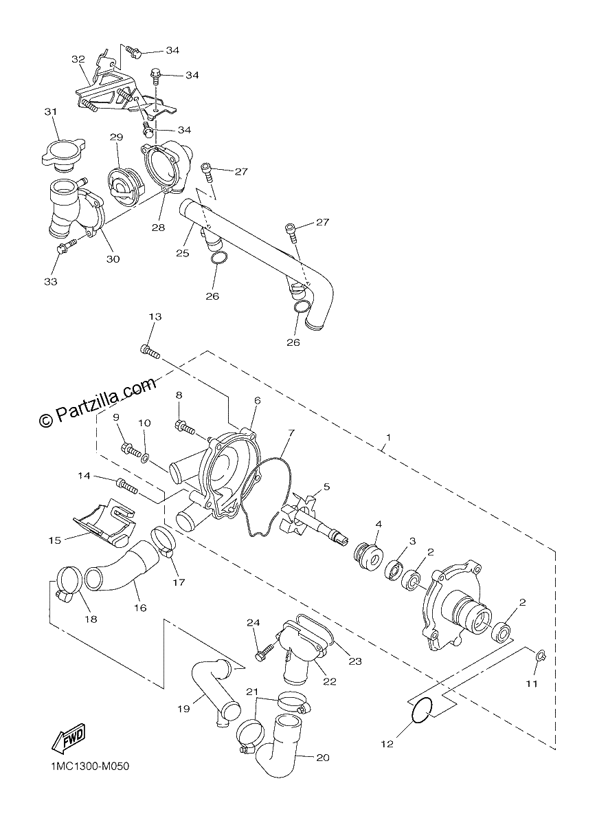 Diagrama de WATER PUMP