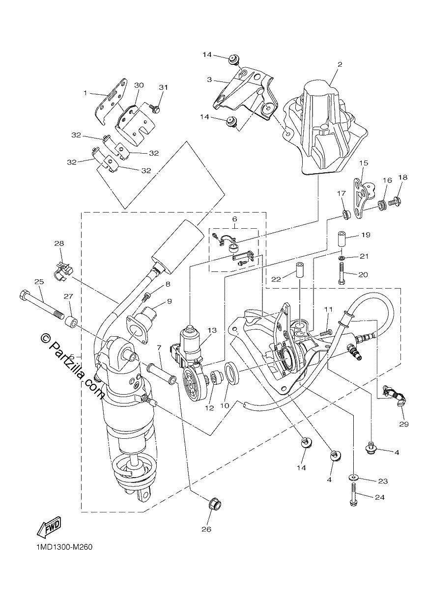 Diagrama de REAR SUSPENSION