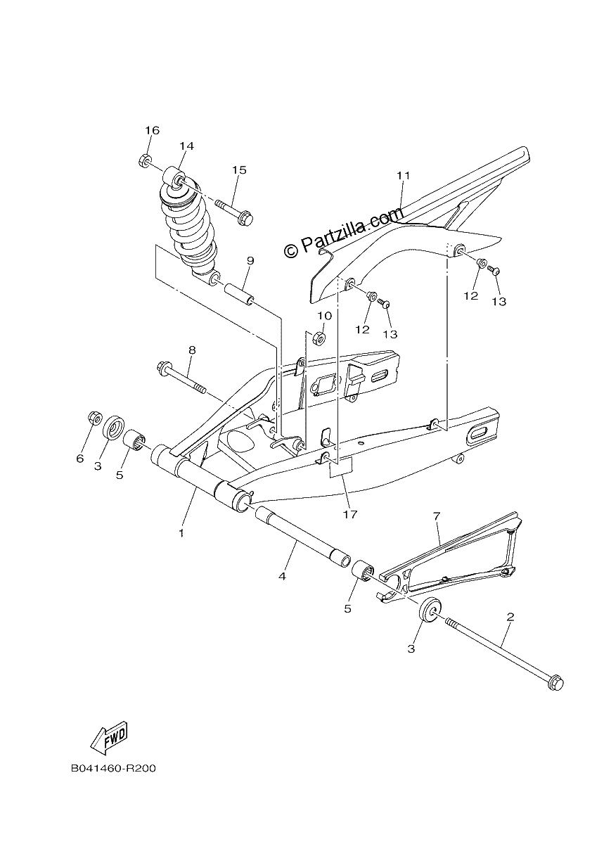 Diagrama de REAR ARM SUSPENSION