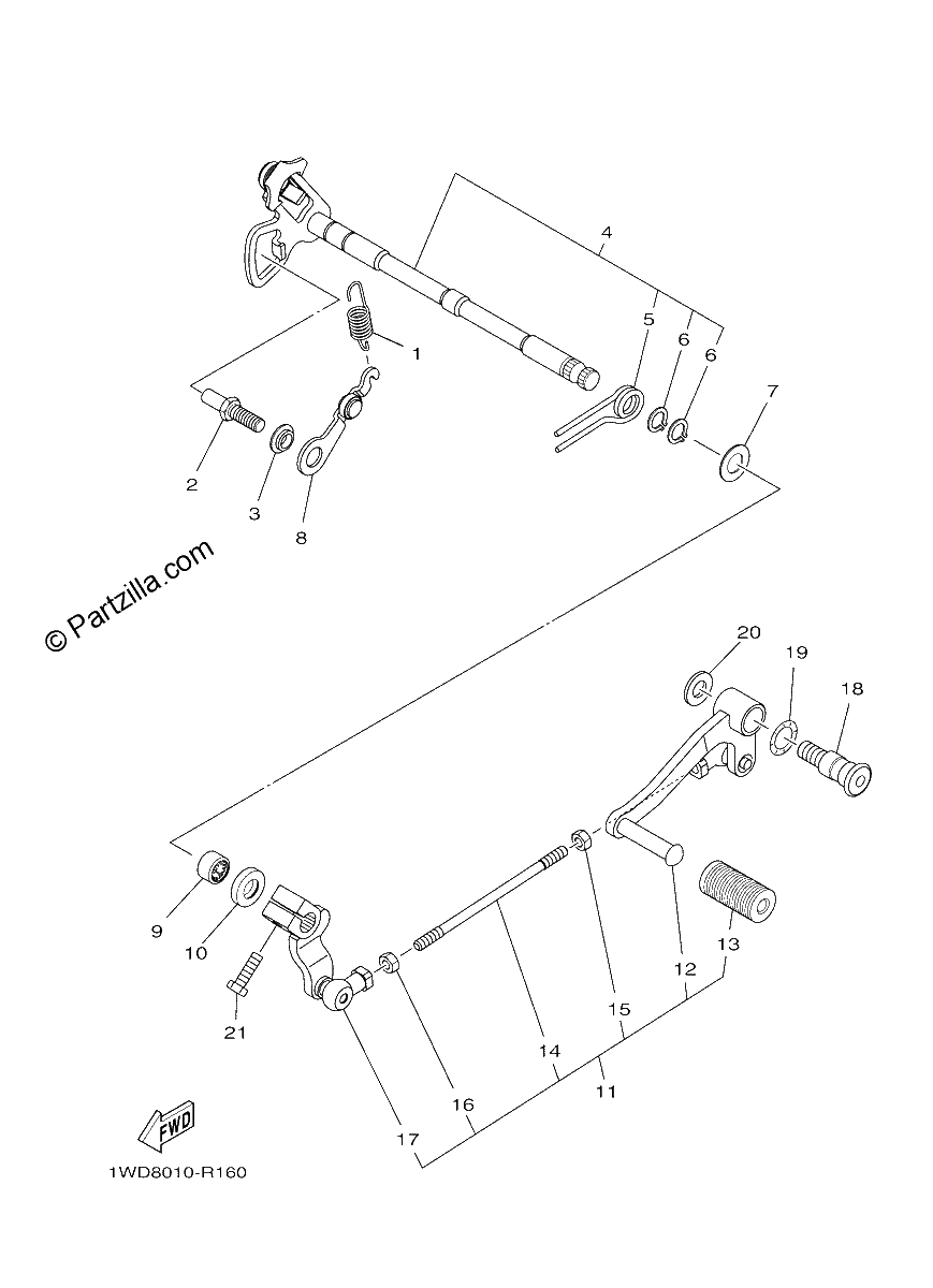 Diagrama de SHIFT SHAFT
