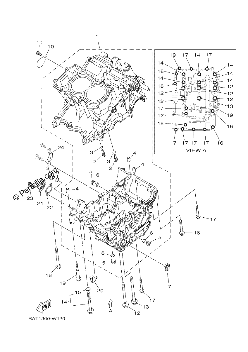 Diagrama de CRANKCASE