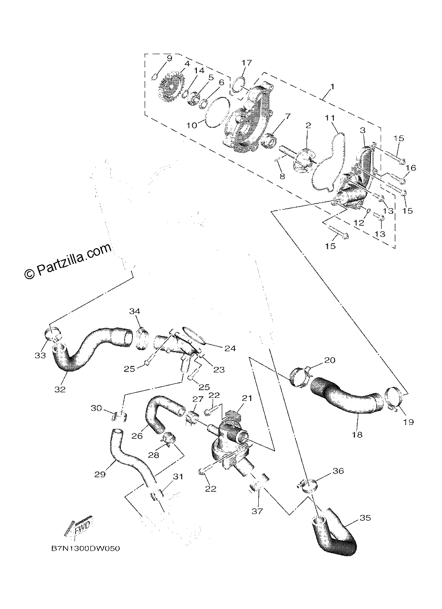 Diagrama de WATER PUMP