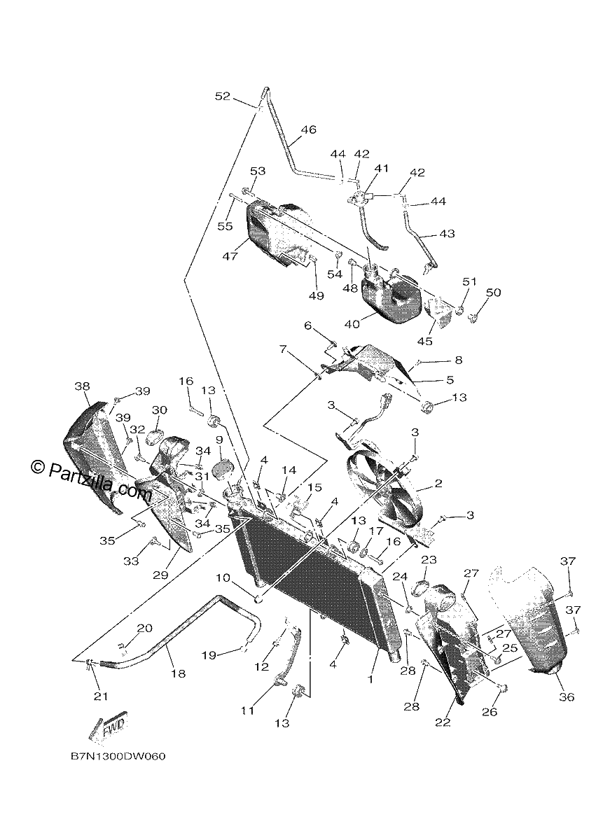 Diagrama de RADIATOR HOSE