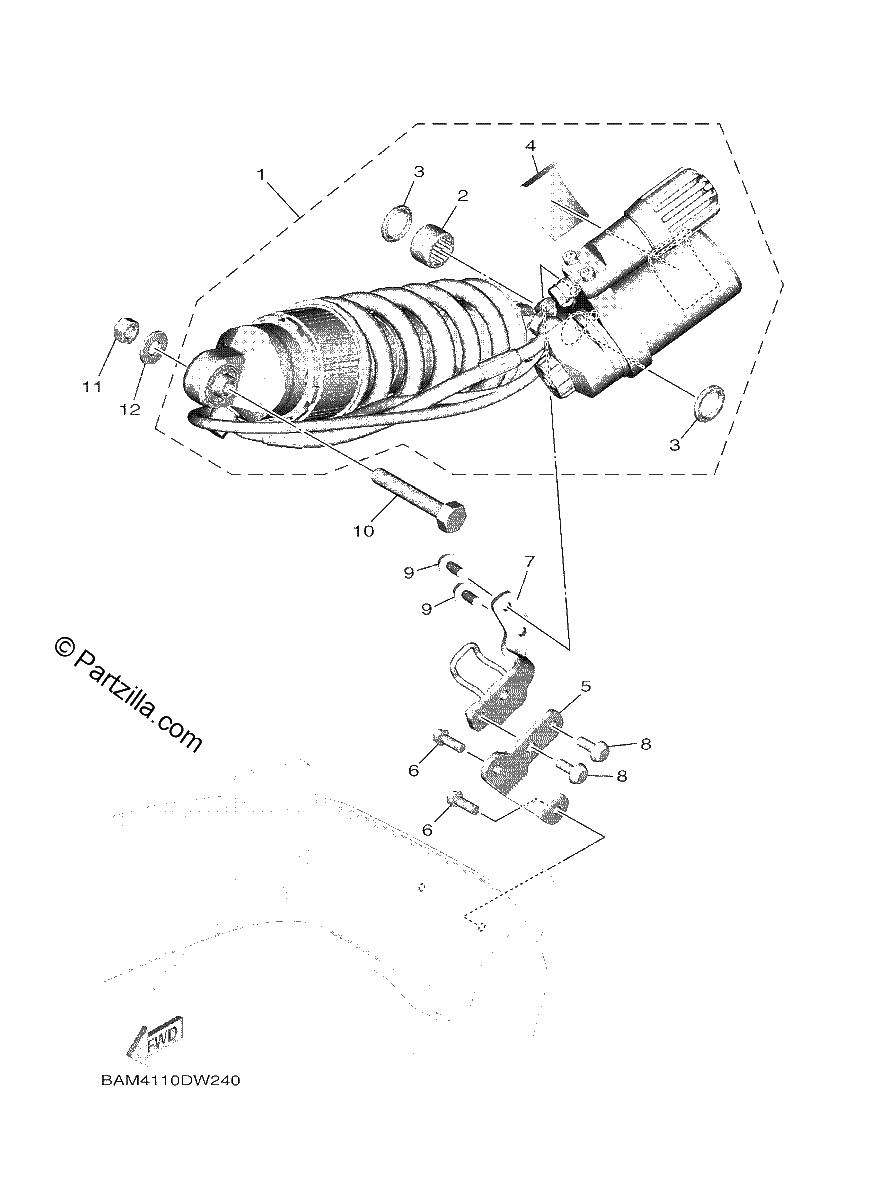 Diagrama de REAR SUSPENSION