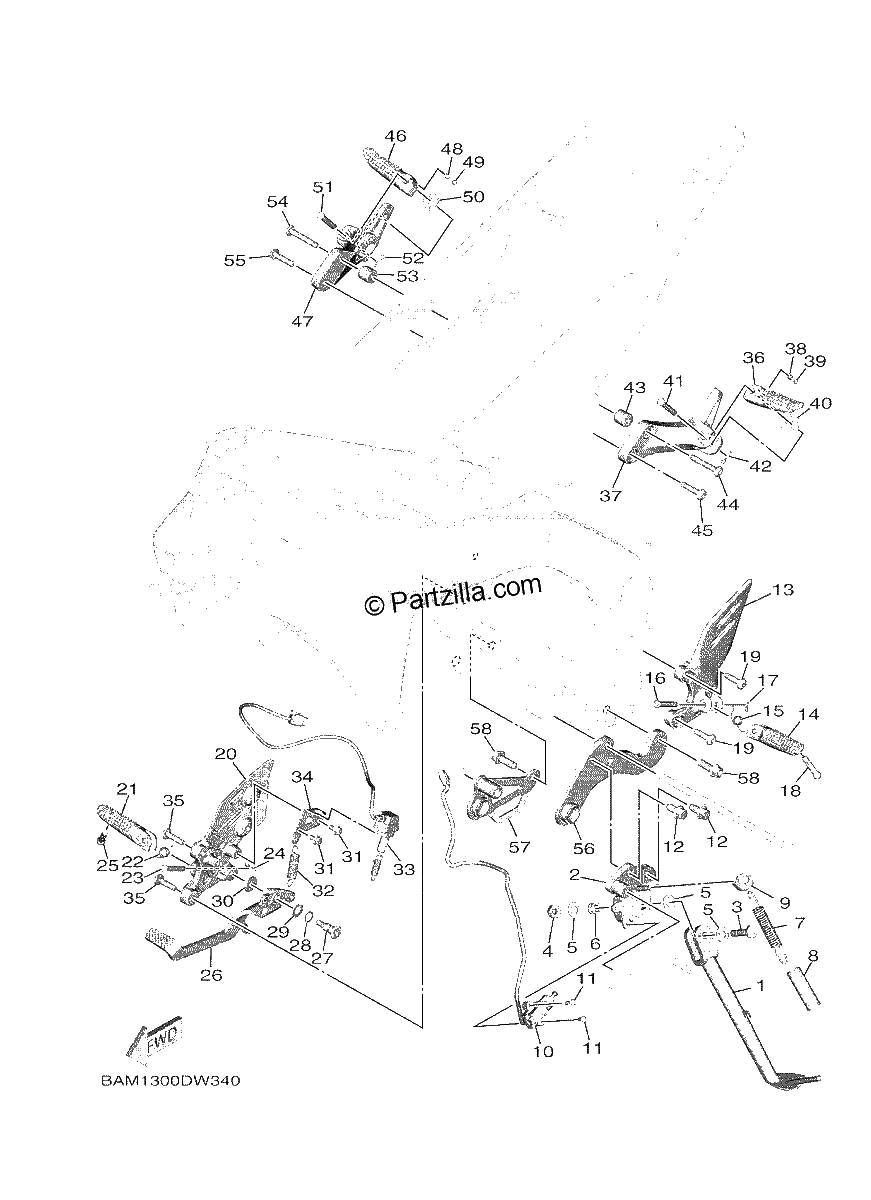 Diagrama de STAND FOOTREST