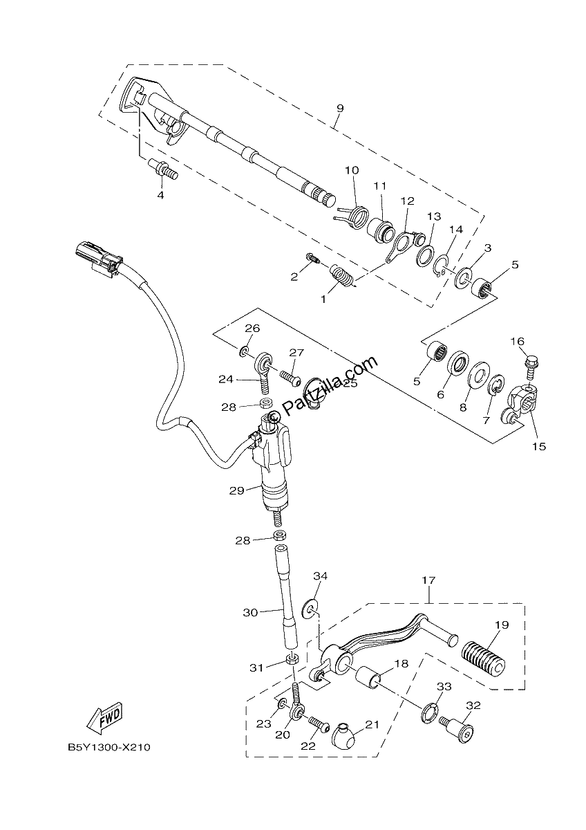 Diagrama de SHIFT SHAFT