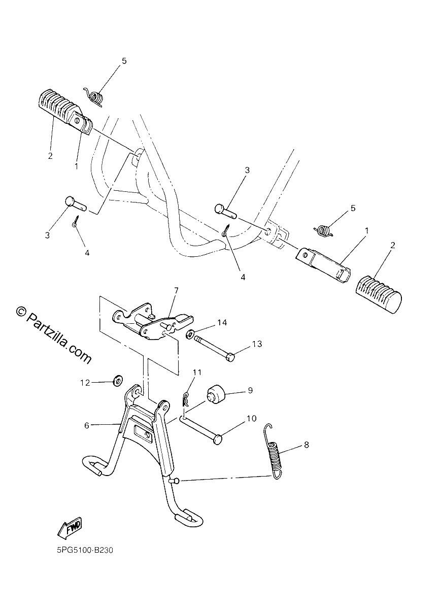 Diagrama de STAND FOOTREST