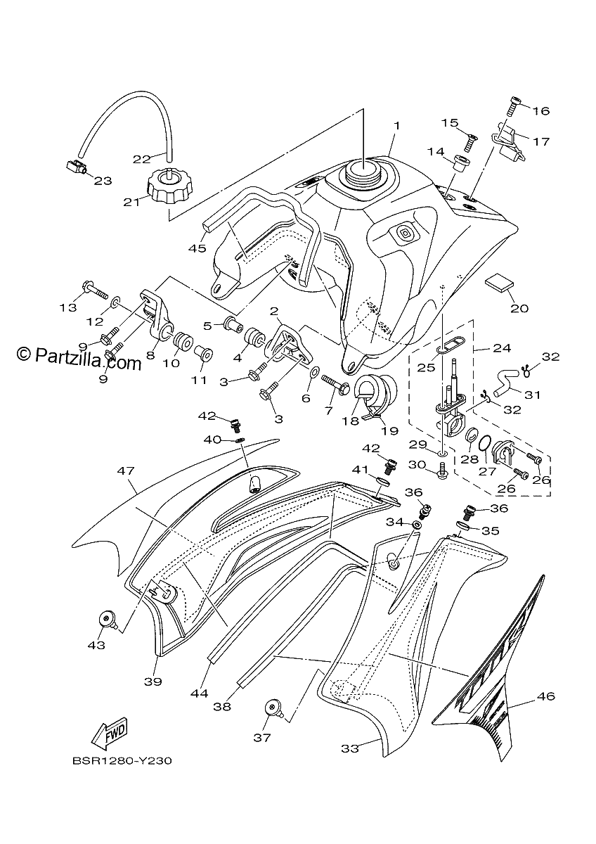 Diagrama de FUEL TANK