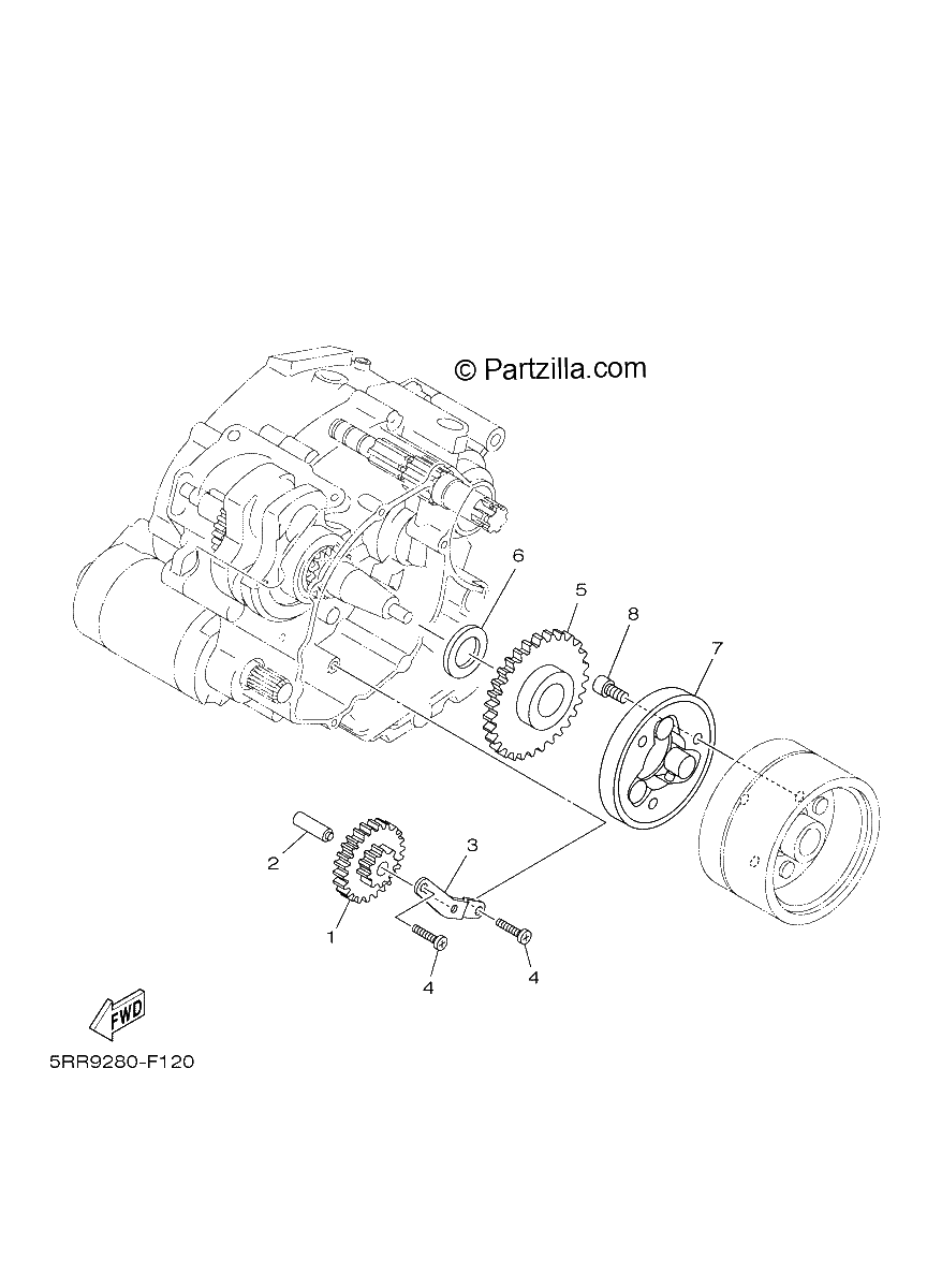 Diagrama de STARTER CLUTCH