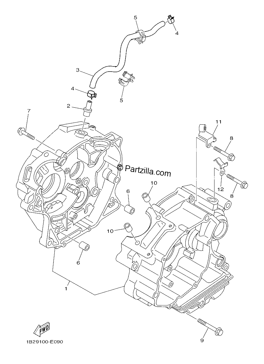 Diagrama de CRANKCASE