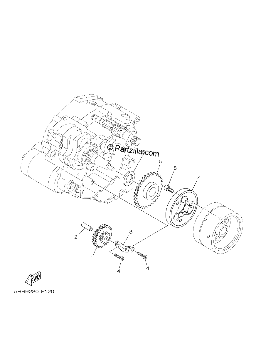 Diagrama de STARTER CLUTCH