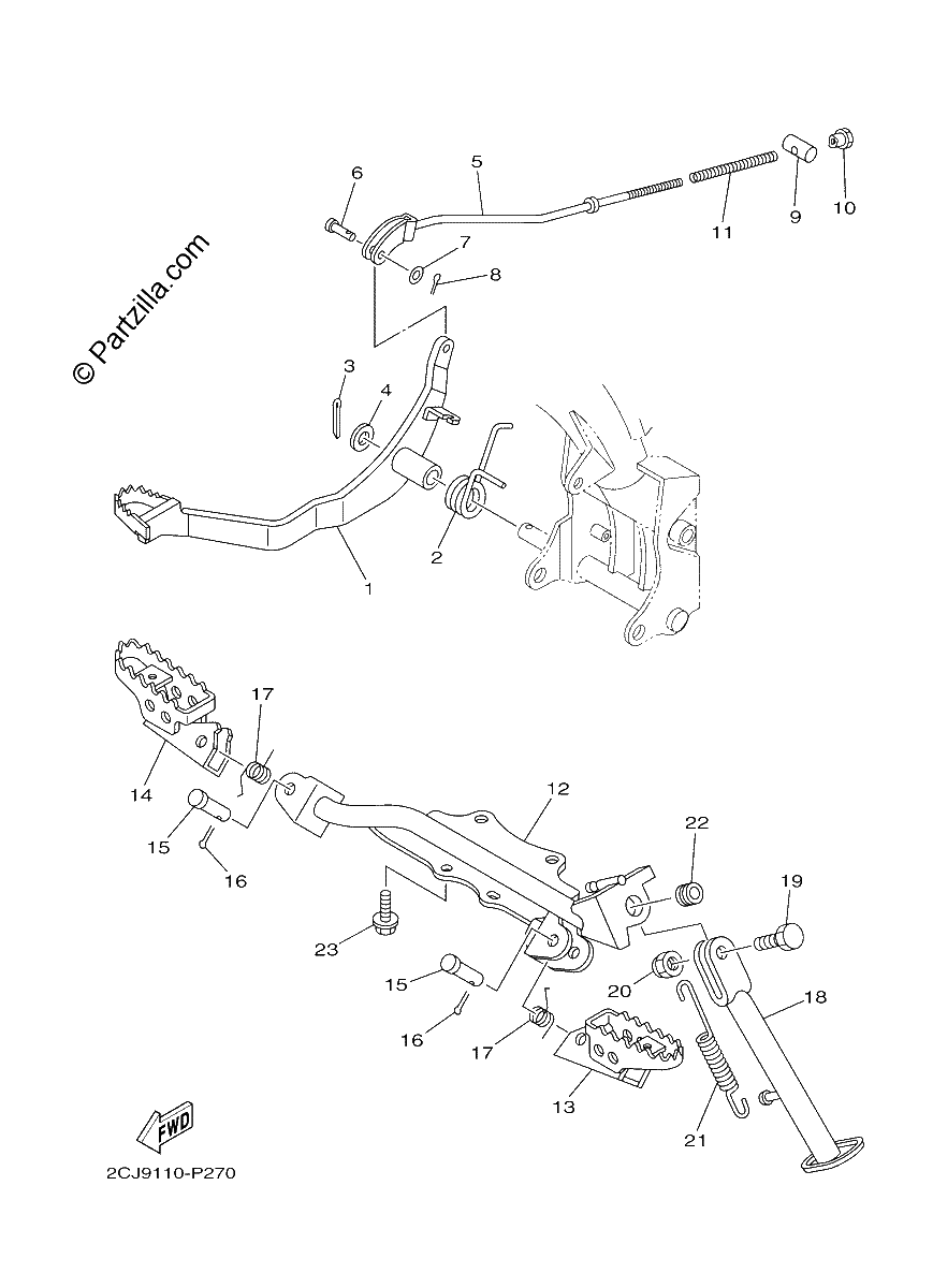 Diagrama de STAND FOOTREST