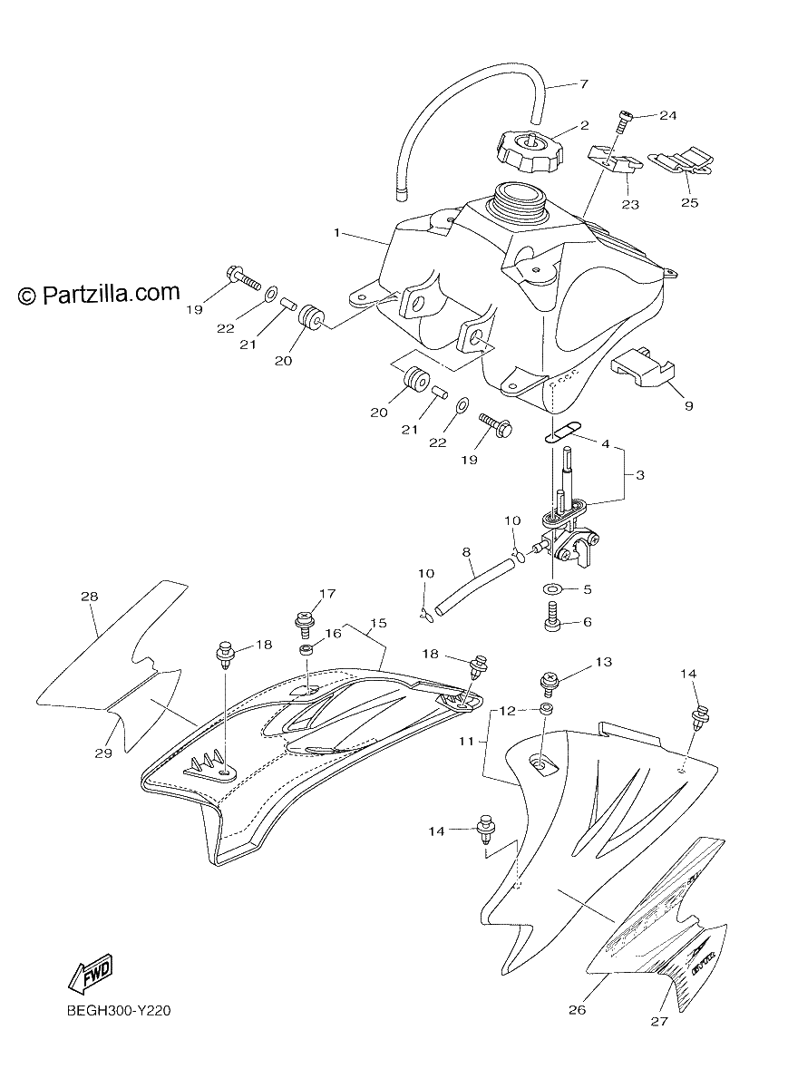 Diagrama de FUEL TANK