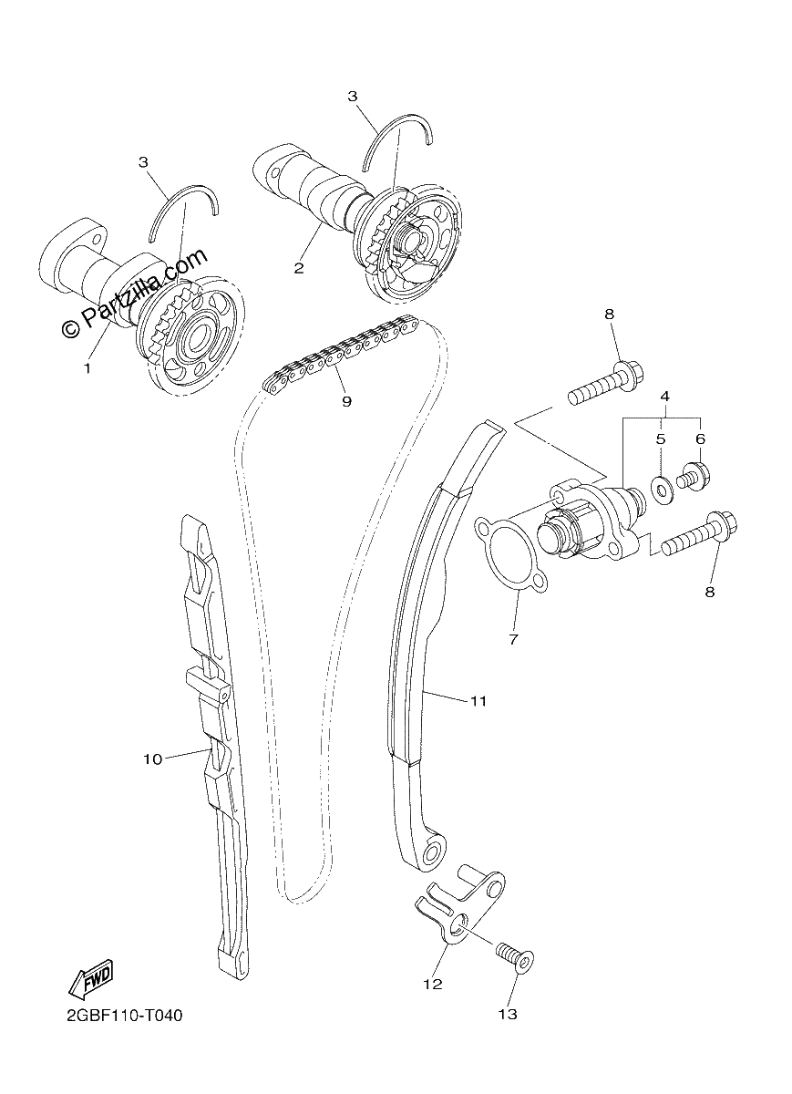 Diagrama de CAMSHAFT CHAIN