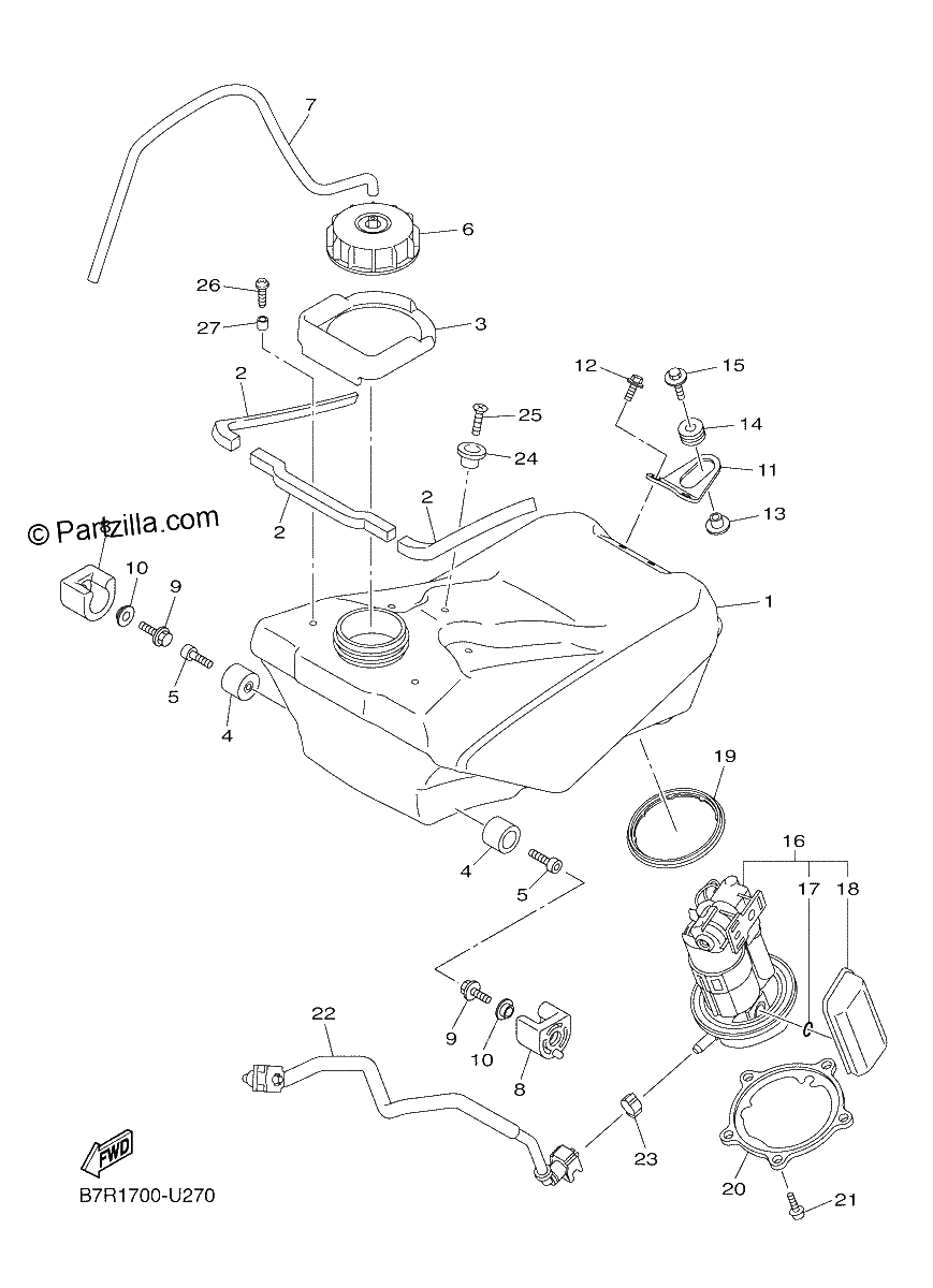 Diagrama de FUEL TANK