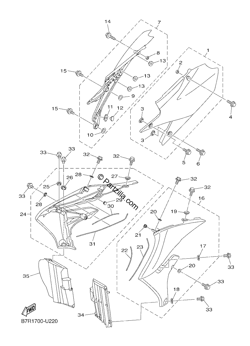 Diagrama de SIDE COVER