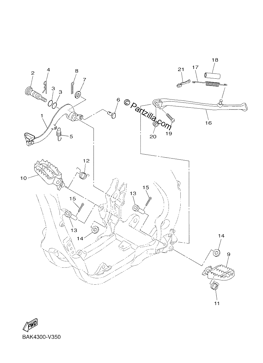 Diagrama de STAND FOOTREST