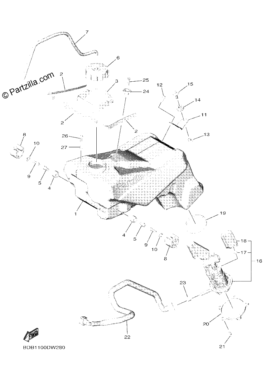 Diagrama de FUEL TANK