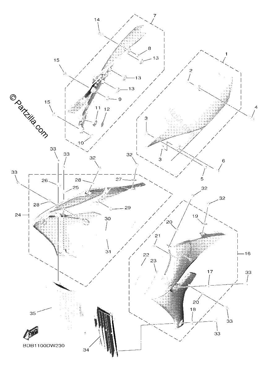 Diagrama de SIDE COVER