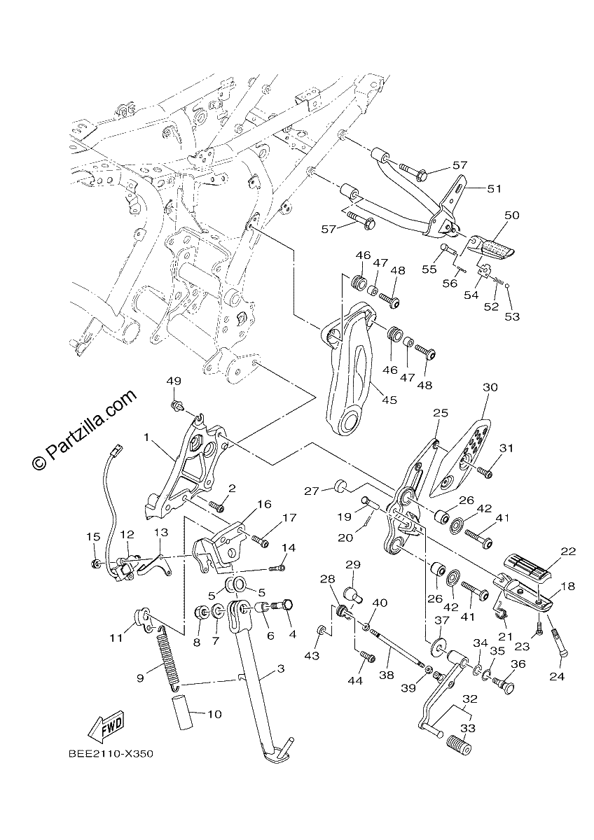 Diagrama de STAND FOOTREST