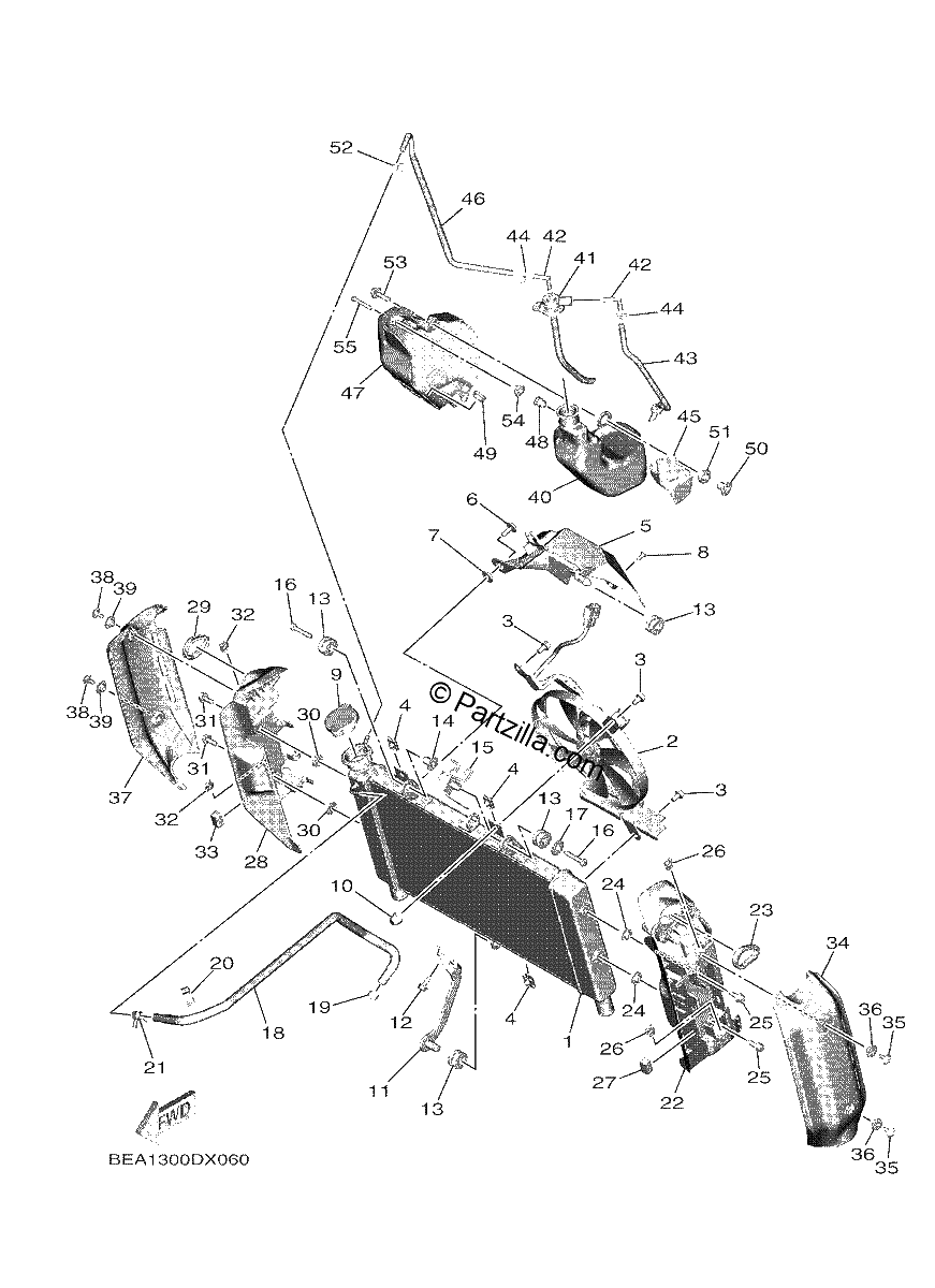 Diagrama de RADIATOR HOSE