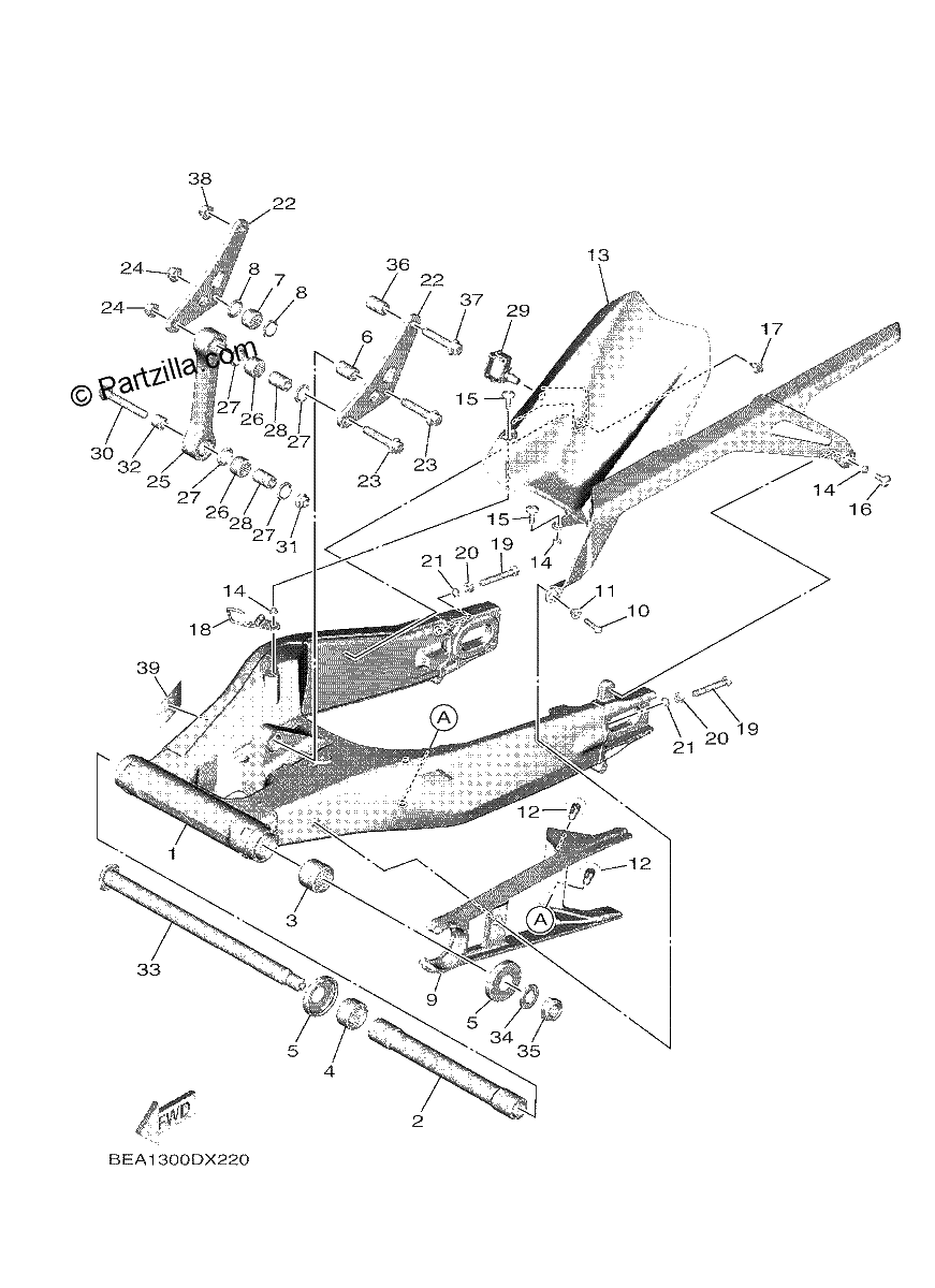 Diagrama de REAR ARM