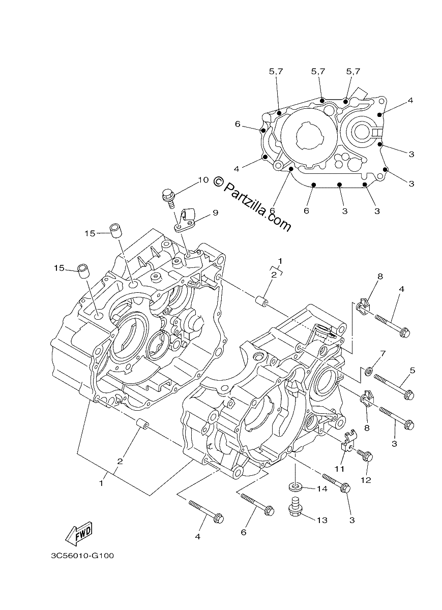 Diagrama de CRANKCASE